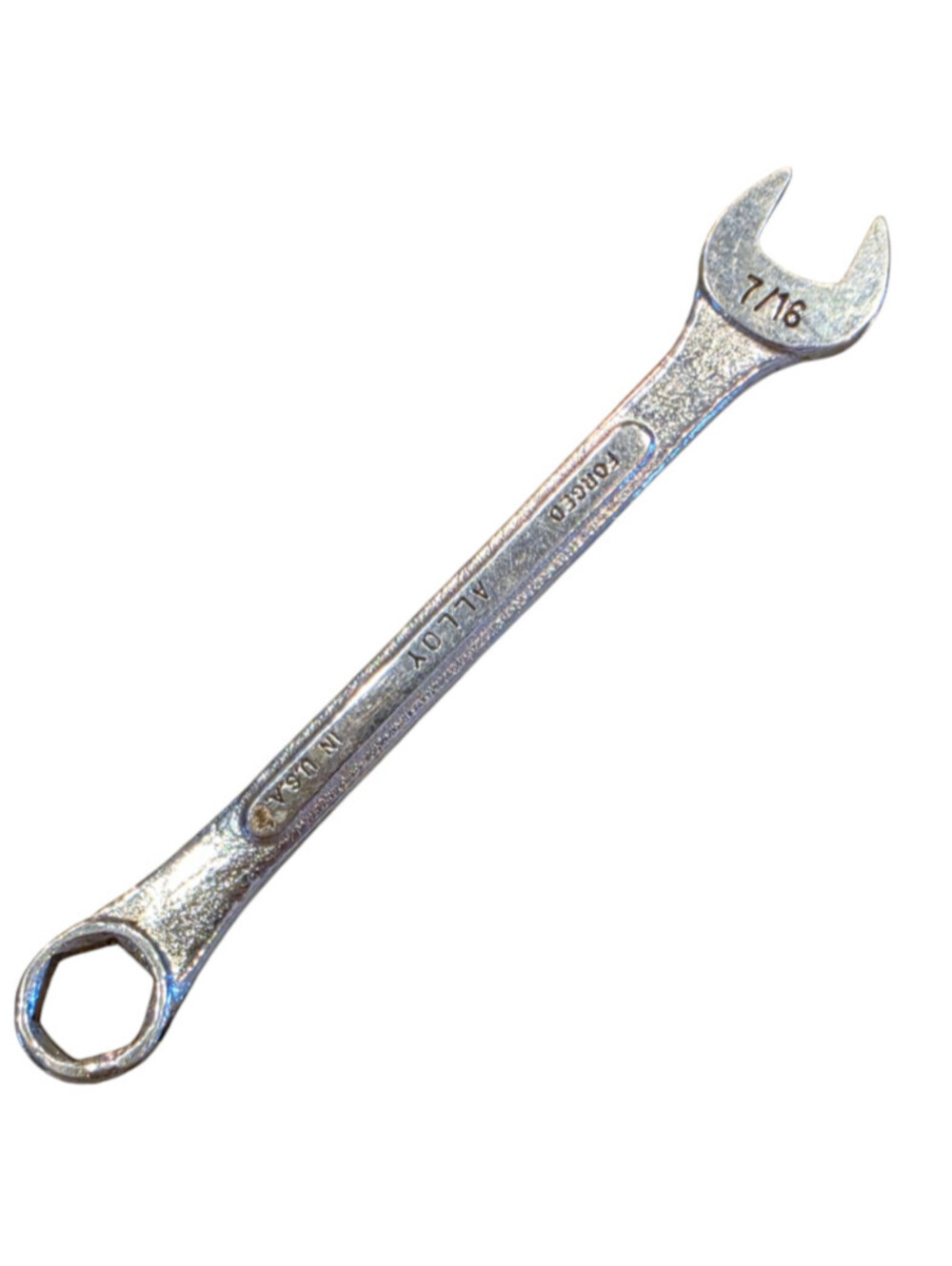 Vintage 7/16" Combination Wrench Drop Forged Alloy Made in USA S-K